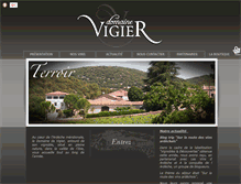 Tablet Screenshot of domaine-de-vigier.com